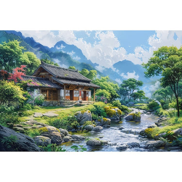 Japanese Style Landscape Canvas